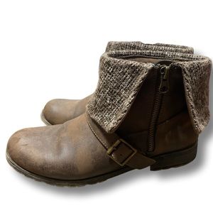 Rocket Dog Sweater Cuff Ankle Boots Women’s
